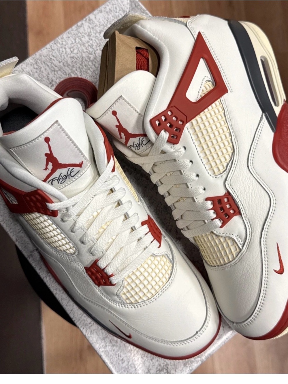 Men's Jordan 4 brick after brick sneakers